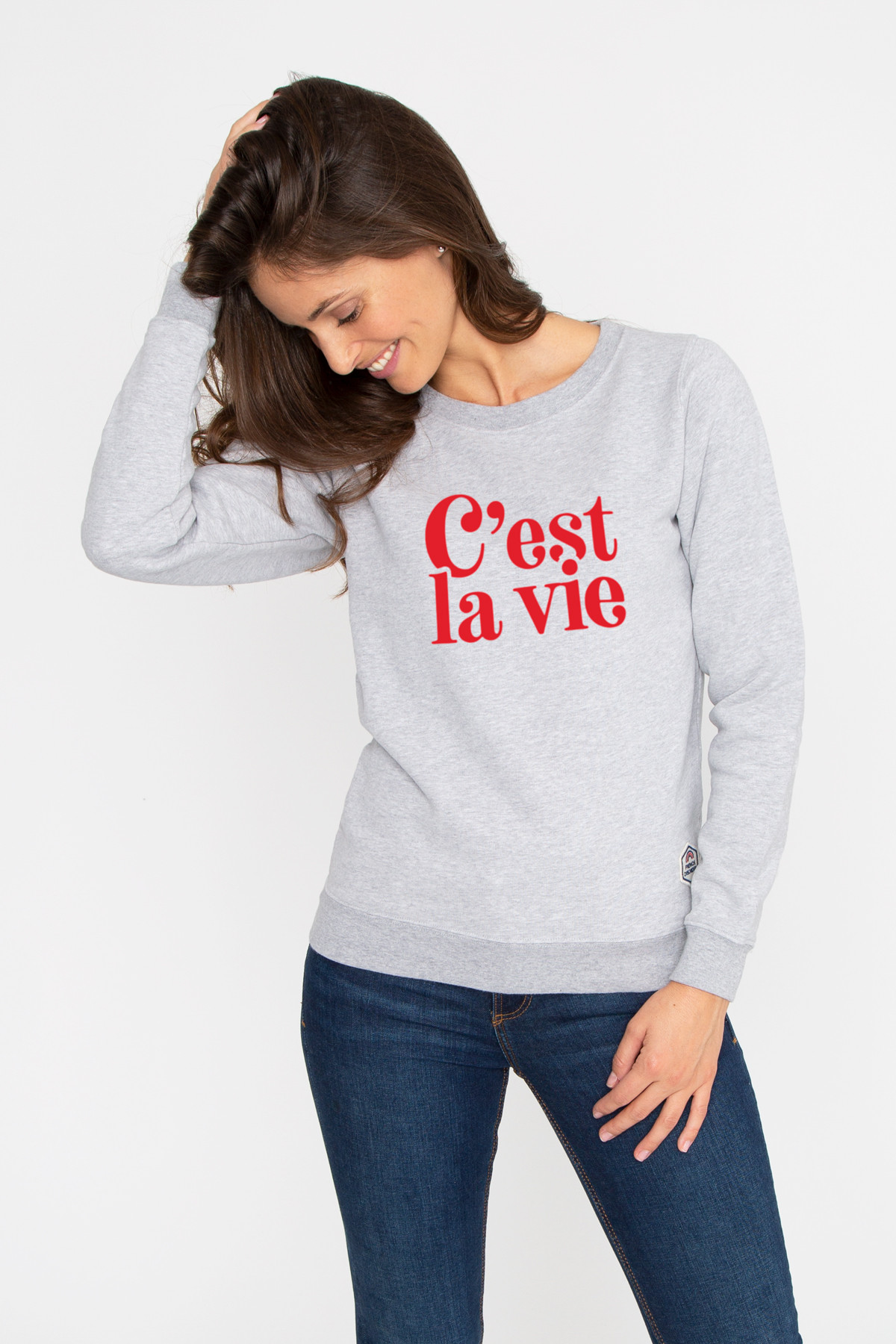 Navy Cest Chic Logo Sweatshirt, WHISTLES