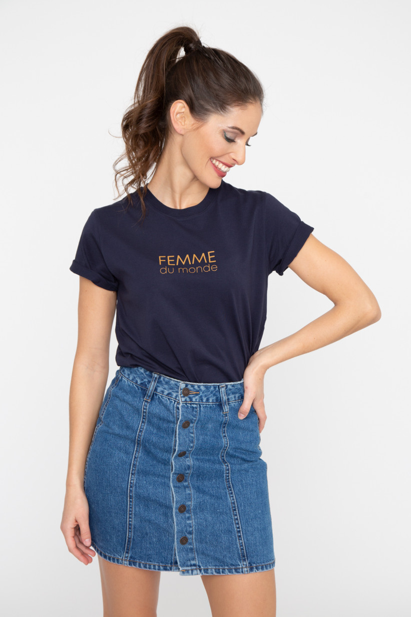 Tshirt femme col rond ALEX by French Disorder