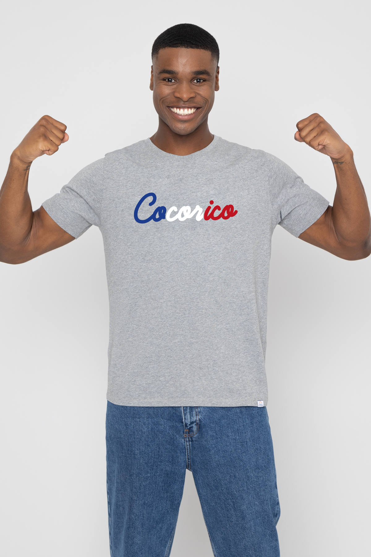 T-shirt poche homme Noir - Made in France - Cocorico
