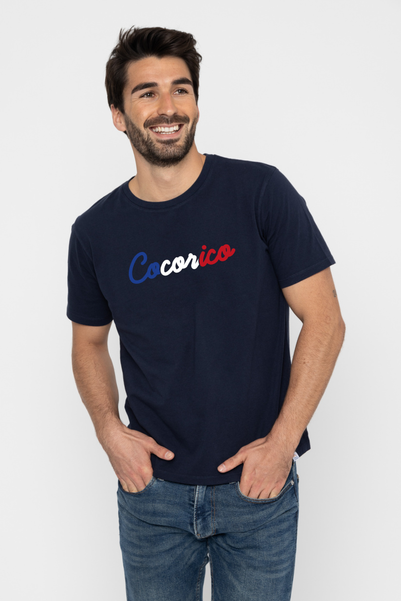 T-shirt poche homme Noir - Made in France - Cocorico