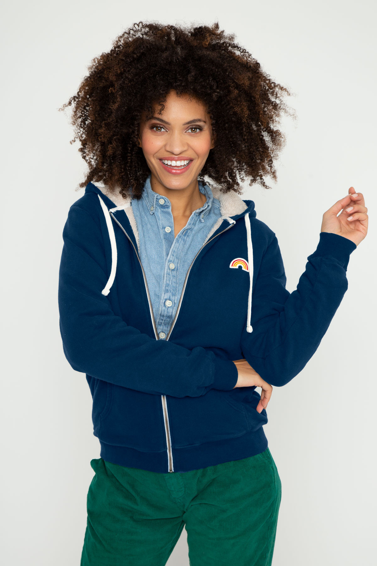 Hoodie Sherpa Robin Femme